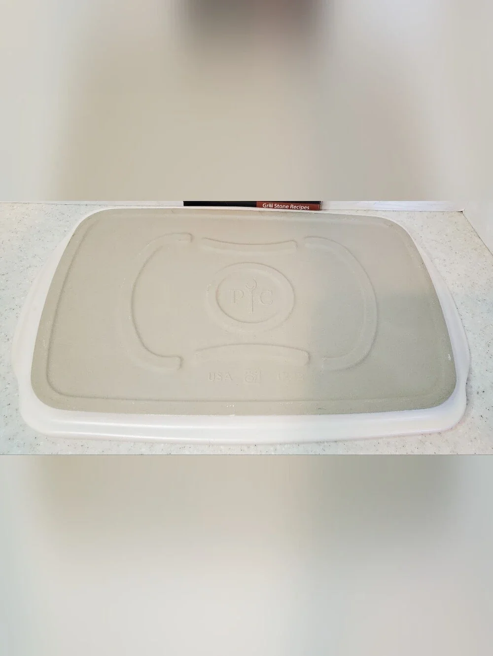 Pampered Chef Rockcrok Grill Stone White 15